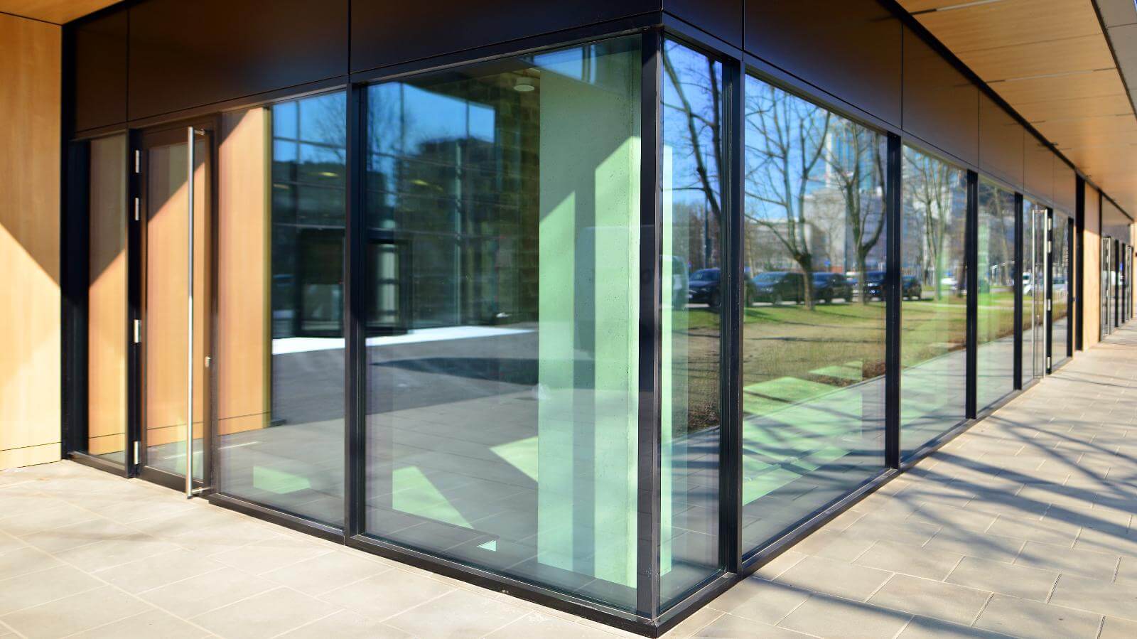 New aluminium shopfront